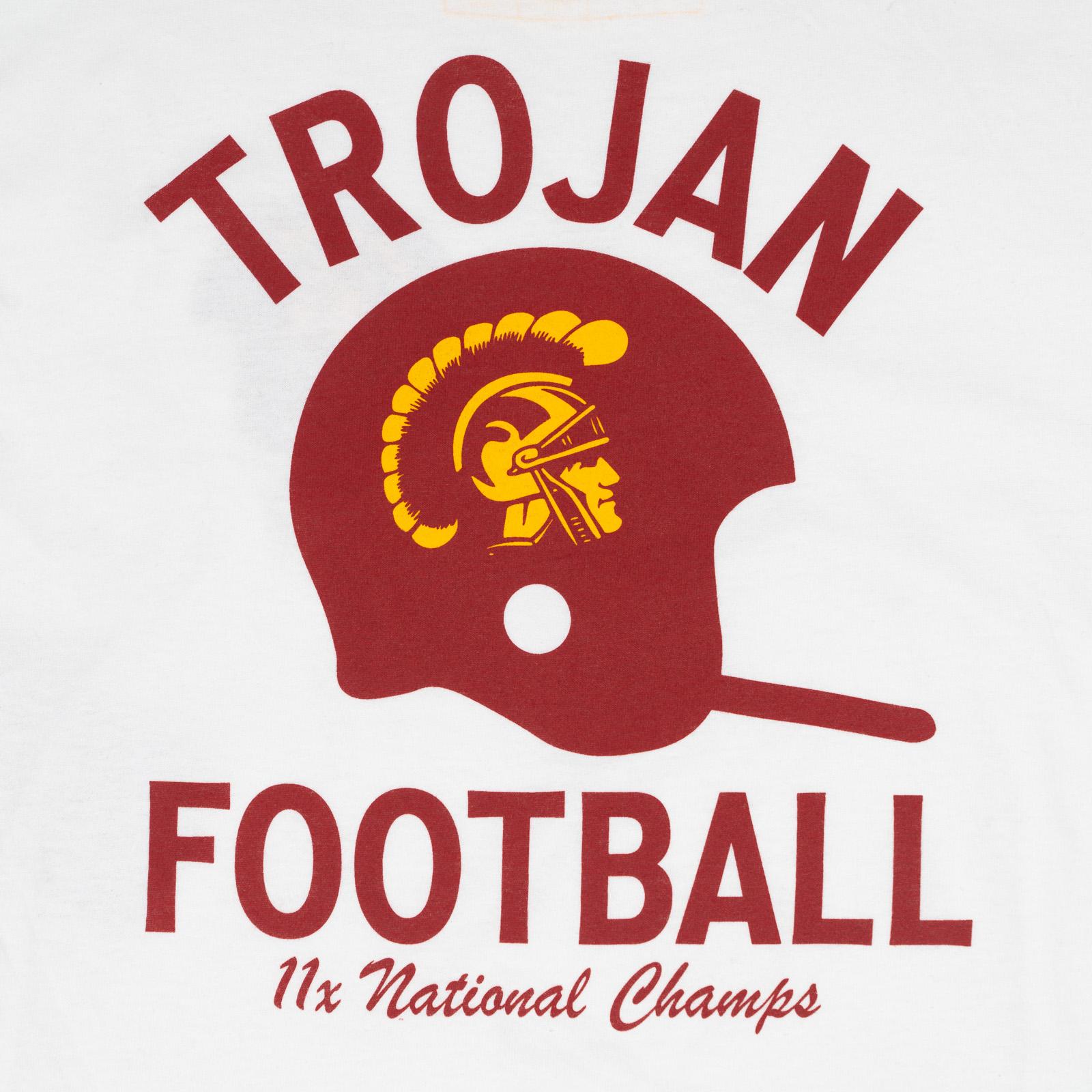 USC Trojan Football Helmet 11 National Champs SS Tee White image11